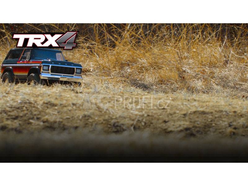RC auto Traxxas TRX-4 Ford Bronco 1:10 TQi, červená