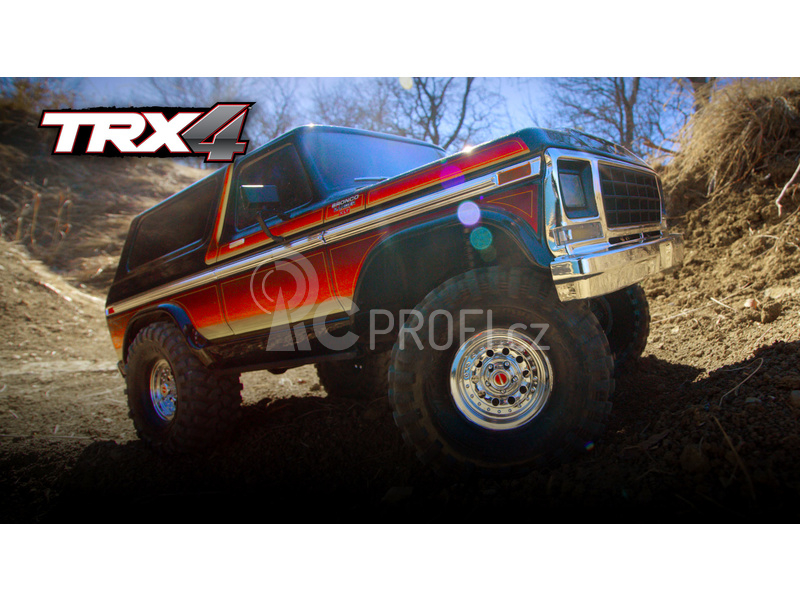 RC auto Traxxas TRX-4 Ford Bronco 1:10 TQi, červená