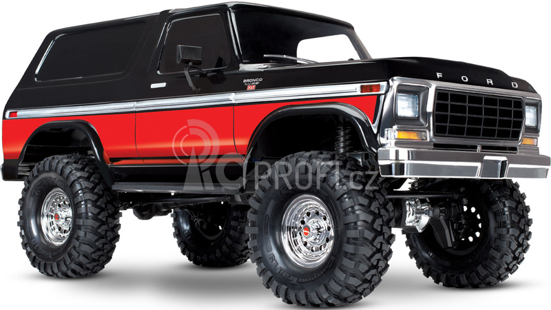 RC auto Traxxas TRX-4 Ford Bronco 1:10 TQi, červená