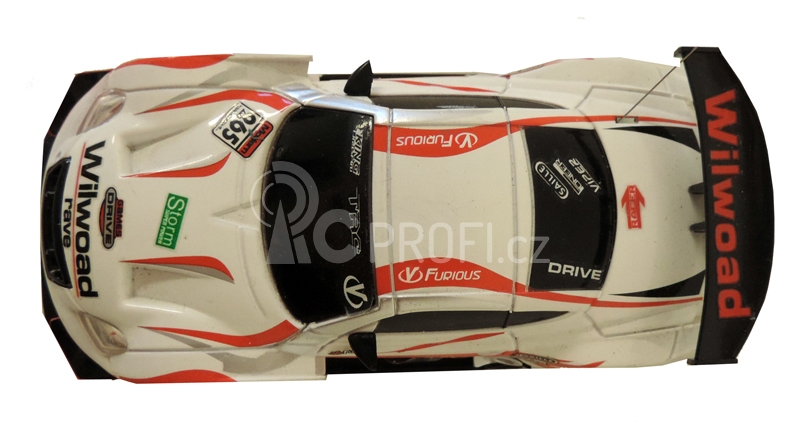 RC Car závodní model s kužely 1:43, bílý