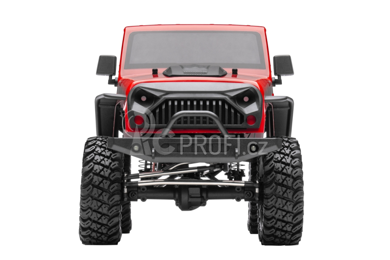 RC crawler CREW 4X, červená