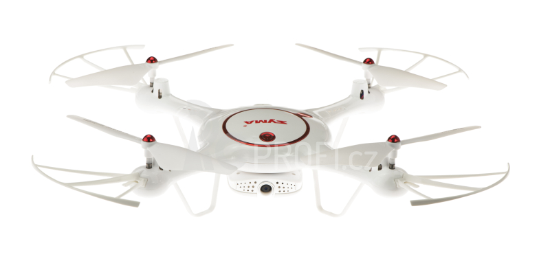 Dron Syma X5UW-D, bílá + náhradní baterie