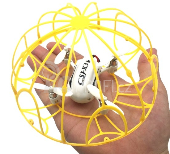 RC dron v kleci Photon Spirit, žlutá
