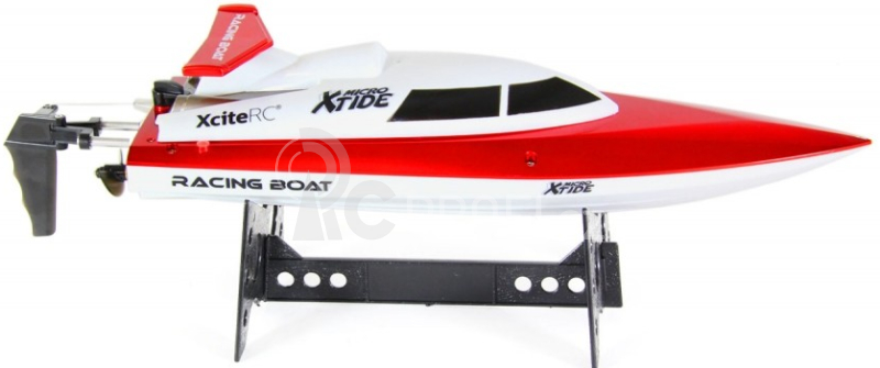 RC loď Xtide Micro, červenobílá