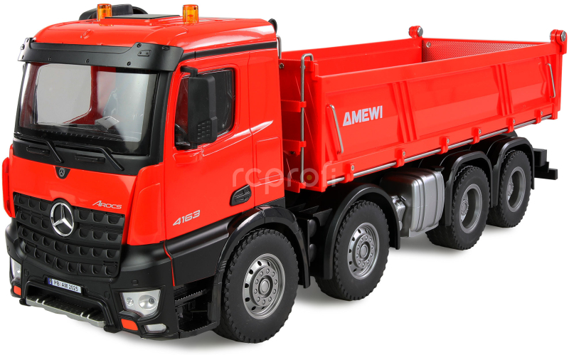 RC sklápěč Mercedes-Benz Arocs 8x4/4, červená