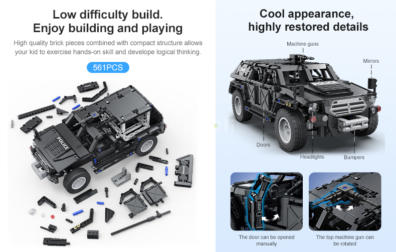 RC stavebnice Fierce Warrior SUV