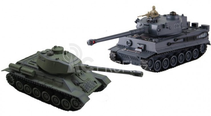 BAZAR - RC tanky Tiger I vs. T34/85
