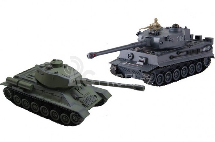 BAZAR- RC tanky Tiger I vs. T34/85
