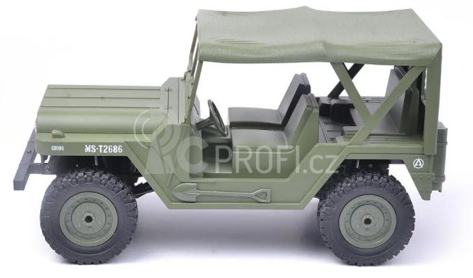 RC vojenský Jeep U.S. M151 1:14, zelený