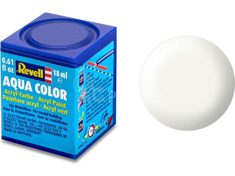 Revell akrylová barva #301 bílá polomatná 18ml