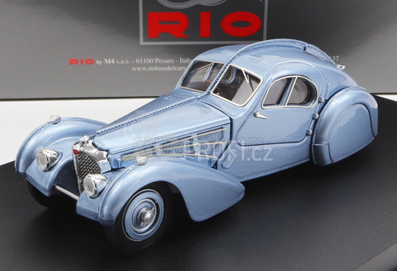 Rio-models Bugatti Type 57 Sc Atlantic 1936 1:43 Světle Modrá Met