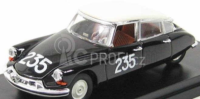 Rio-models Citroen Ds19 N 235 Mille Miglia 1957 Renaud - Gordine 1:43 Černá Bílá