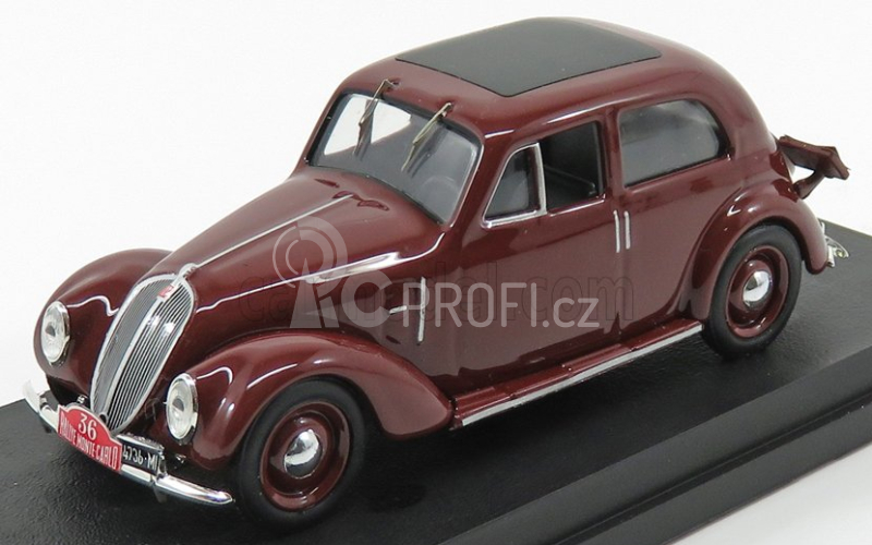 Rio-models Fiat 1500 6c N 36 Rally Montecarlo 1937 Gigi Villoresi 1:43 Tmavě Červená