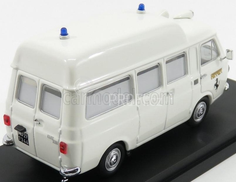 Rio-models Fiat 238 Ambulance Tetto Alto Ferrari Fiorano 1972 1:43 Bílá