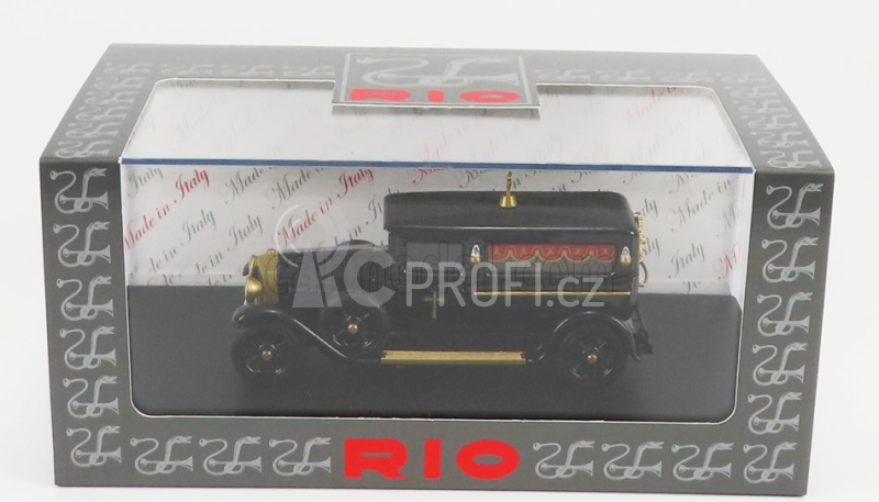 Rio-models Fiat 519 Carro Funebre - Hearse - Funeral Car With Coffin 1924 1:43 Black