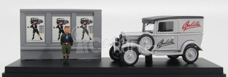 Rio-models Fiat Balilla Autocarro Publicitarie With Figure 1932 - Diorama 1:43 Šedá Černá