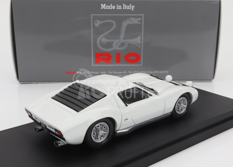 Rio-models Lamborghini Miura P400 1967 - Personal Car Johnny Hallyday 1:43 Bílá