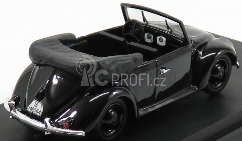 Rio-models Volkswagen Beetle Kafer Kdf Cabriolet Gift For The 50th Birthday Of Adolf Hitler - 20 April 1939 1:43 Black