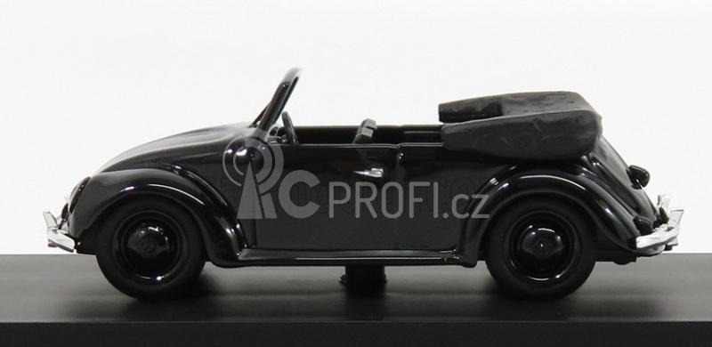 Rio-models Volkswagen Beetle Kafer Kdf Cabriolet Gift For The 50th Birthday Of Adolf Hitler - 20 April 1939 1:43 Black