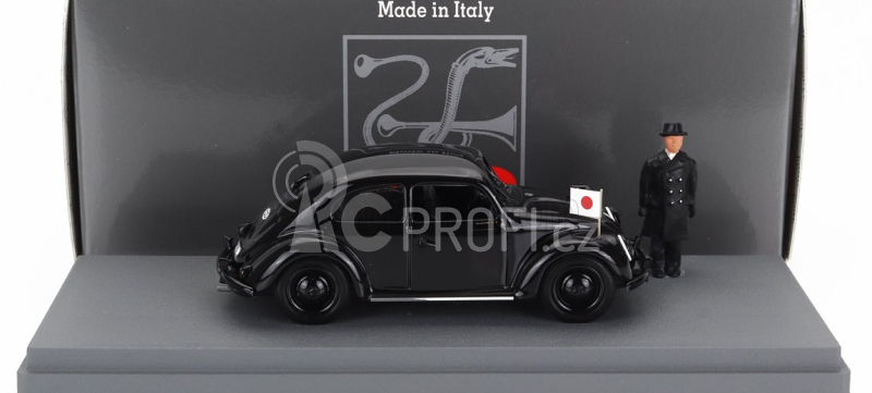 Rio-models Volkswagen Beetle Maggiolino 1939 - Personal Car General Oshima - Wwii 1:43 Black