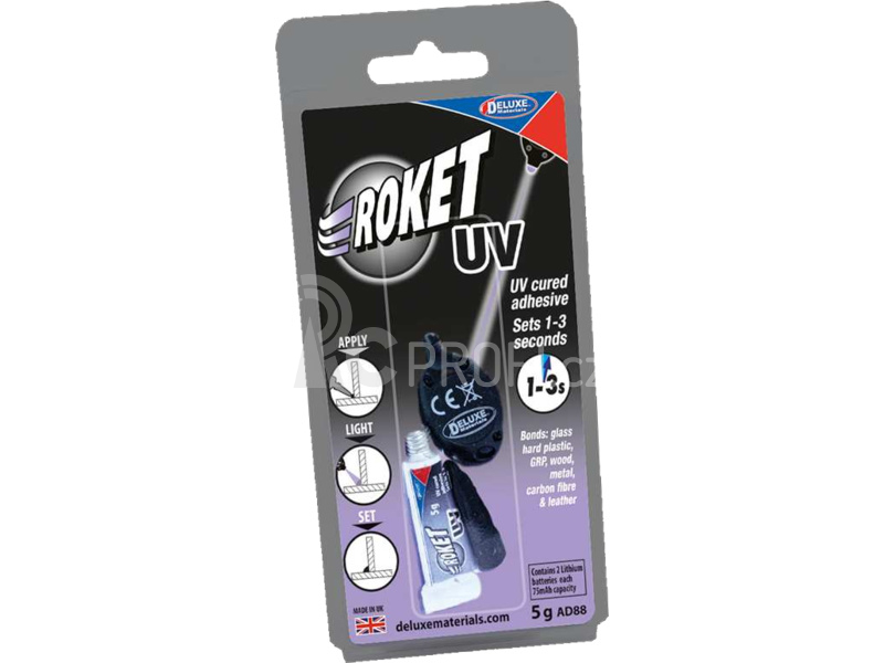 Roket UV lepidlo 5g s UV klíčenkou