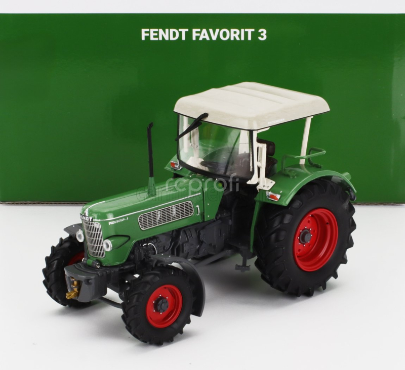 Ros-model Fendt Favorit 3 4wd Tractor 1964 1:32 Zelená Červená