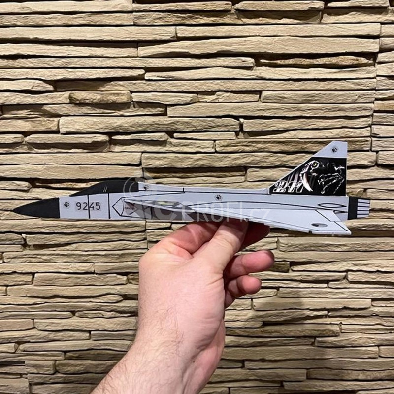 Saab Gripen stavebnice na raketový motor, 150mm