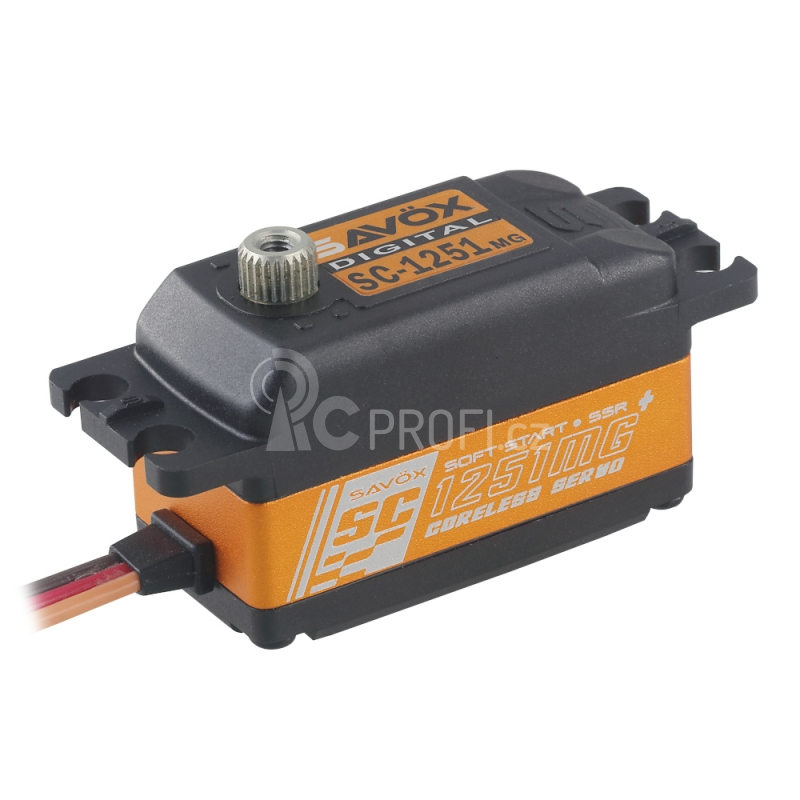 SC-1251MG+ Digitální servo LOW PROFILE (9kg-0,09s/60°)