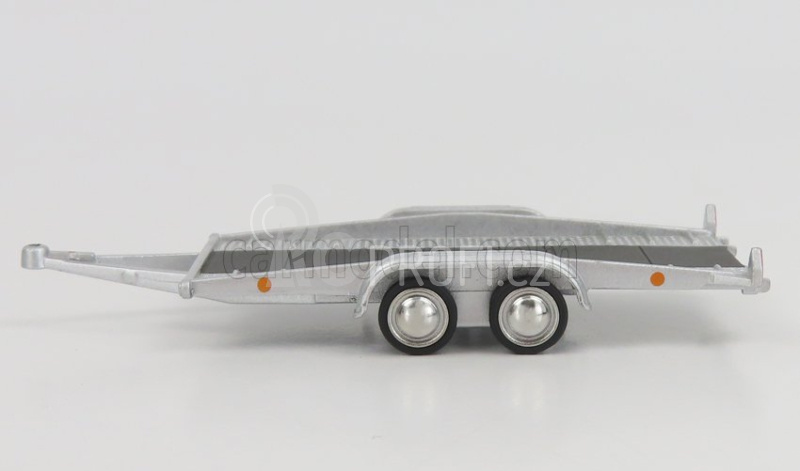 Schuco Accessories Carrello Trasporto Auto 2-assi - Car Transporter Trailer - Car Not Included 1:64 Stříbrná Černá
