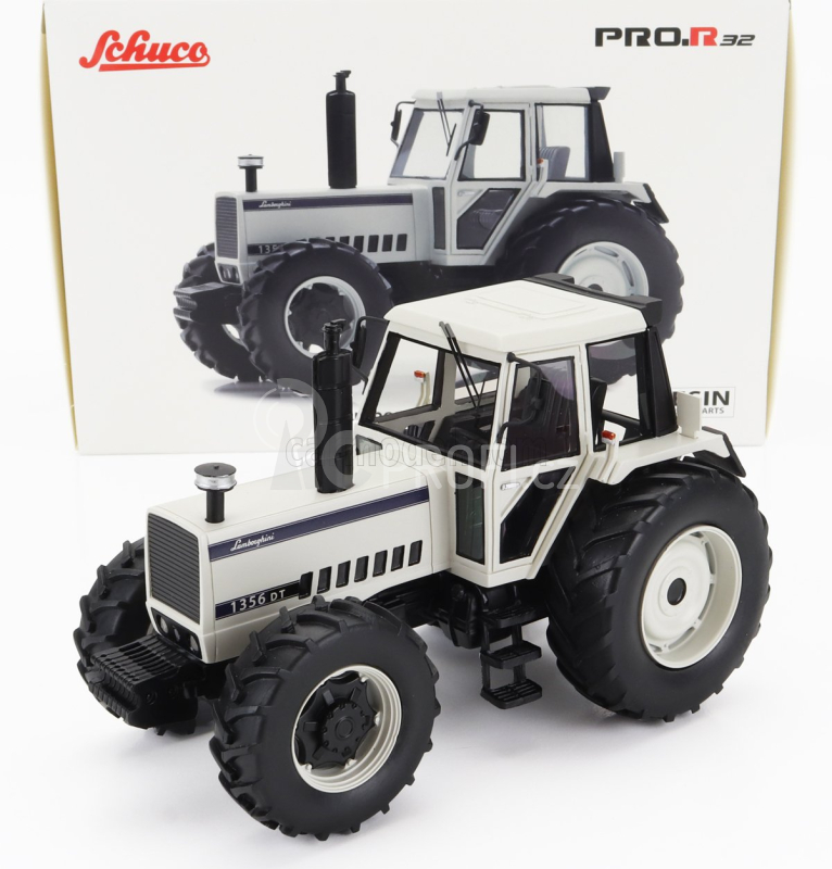 Schuco Lamborghini 1356dt Tractor 1987 1:32 Bílá Černá