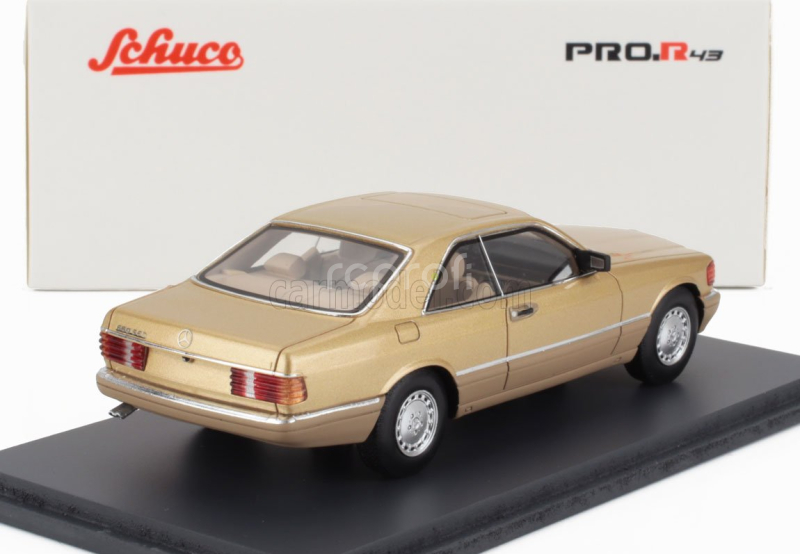 Schuco Mercedes benz S-class 560sec (c126) 1989 1:43 Gold