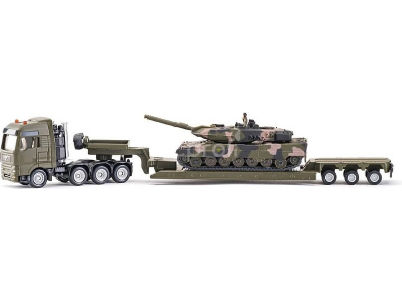 SIKU Super Military - Tahač s tankem 1:87