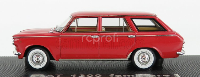 Silas Fiat 1300 Familiare 1961 - White Wheels 1:43 Rosso Scuro - Tmavě Červená