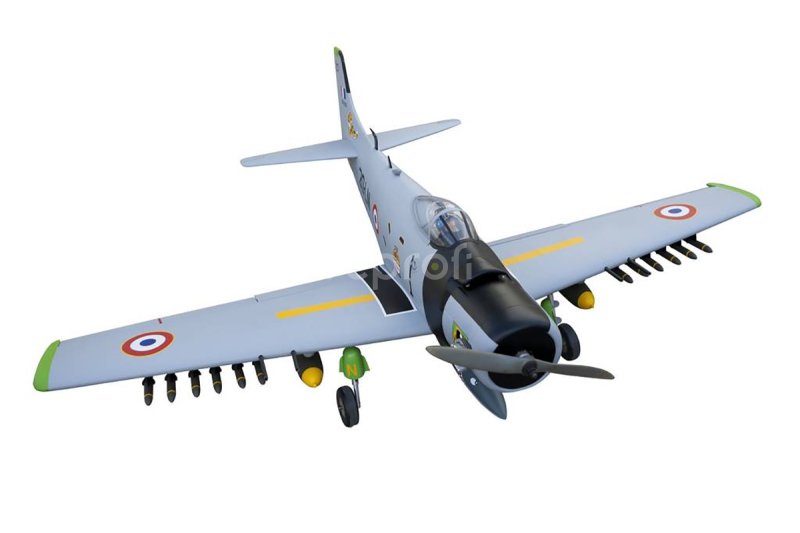 RC letadlo Skyraider Warbird 1,6m (Zatahovací podvozek) Tiger