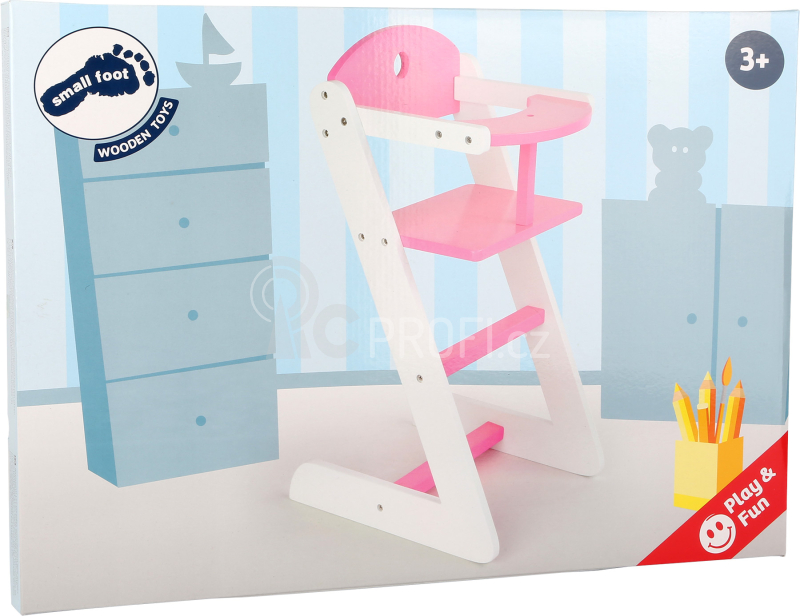 Small Foot Dřevěná jídelní židlička pro panenku dream