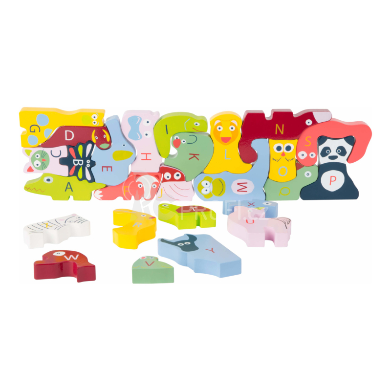 Small Foot Edukativní puzzle se zvířátky Abeceda
