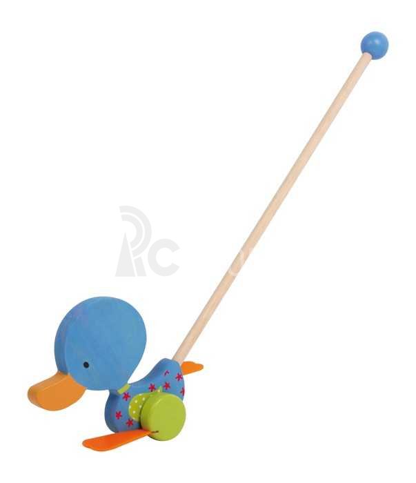 Small Foot Tahací hračky kolébající se kačenka modrá