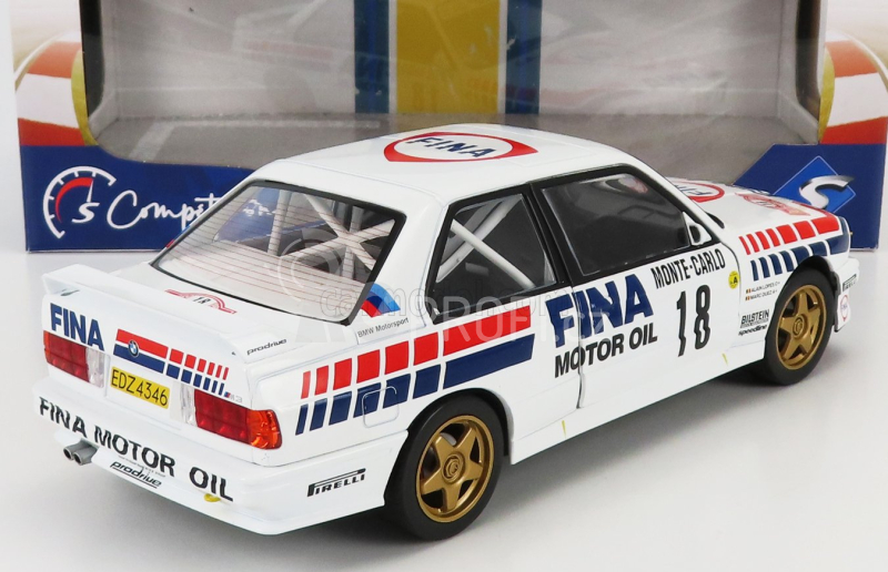 Solido BMW 3-series M3 (e30) Fina Gr.a N 18 Rally Montecarlo 1989 Marc Duez - Alain Lopes 1:18 Bílá Červená Ble