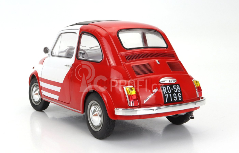 Solido Fiat 500 Robe Di Kappa 1965 1:18 Červená Bílá