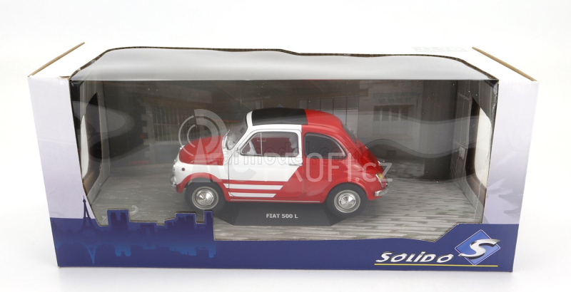 Solido Fiat 500 Robe Di Kappa 1965 1:18 Červená Bílá
