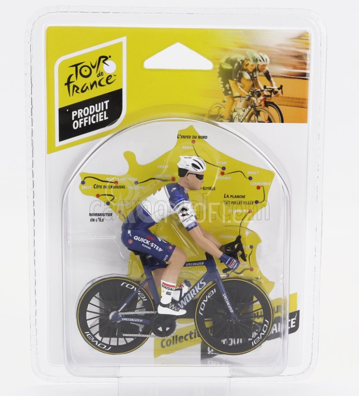 Solido Figures Ciclista - Cyclist - Team Quick Step-soudal - Tour De France 2023 1:18 Modrá Bílá