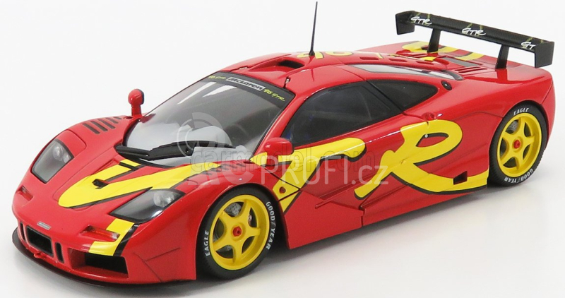 Solido Mclaren F1 Gtr Short Tail 1996 1:18 Červená Žlutá
