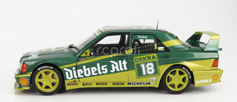 Solido Mercedes benz 190e 2.5 16v Evo2 Team Zakspeed N 18 Dtm Season 1992 K.thiim 1:18 2 Tóny Zelené
