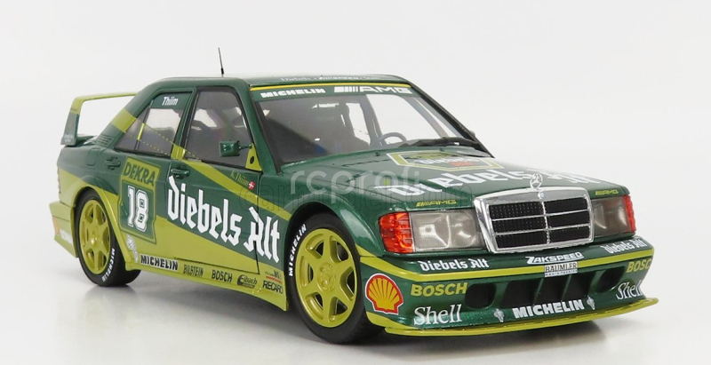 Solido Mercedes benz 190e 2.5 16v Evo2 Team Zakspeed N 18 Dtm Season 1992 K.thiim 1:18 2 Tóny Zelené