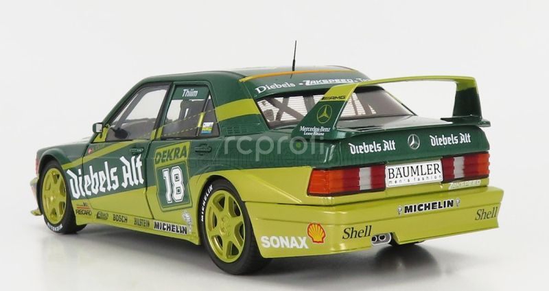 Solido Mercedes benz 190e 2.5 16v Evo2 Team Zakspeed N 18 Dtm Season 1992 K.thiim 1:18 2 Tóny Zelené