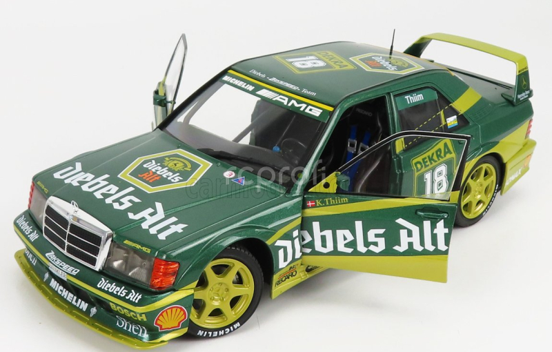 Solido Mercedes benz 190e 2.5 16v Evo2 Team Zakspeed N 18 Dtm Season 1992 K.thiim 1:18 2 Tóny Zelené