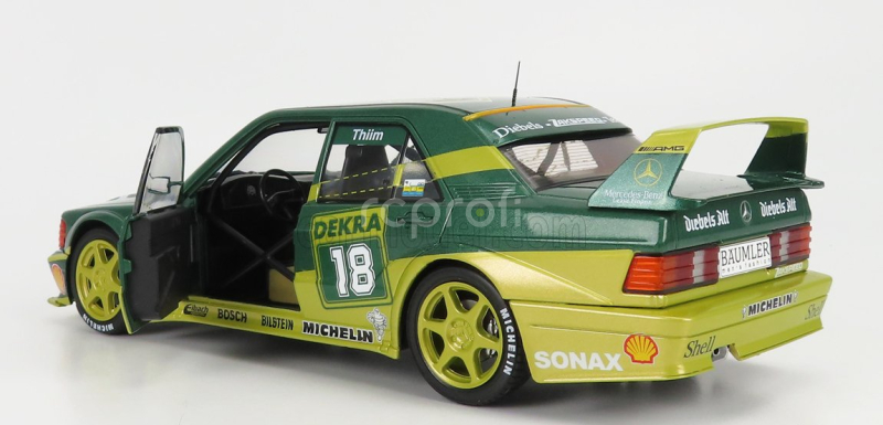 Solido Mercedes benz 190e 2.5 16v Evo2 Team Zakspeed N 18 Dtm Season 1992 K.thiim 1:18 2 Tóny Zelené