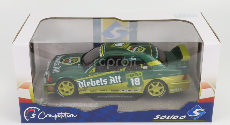 Solido Mercedes benz 190e 2.5 16v Evo2 Team Zakspeed N 18 Dtm Season 1992 K.thiim 1:18 2 Tóny Zelené