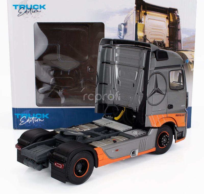 Solido Mercedes benz Actros 2 Tractor Truck 2-assi Gran Prix Edition 2019 1:24 Šedo Oranžová