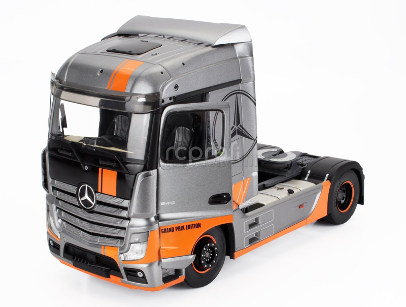 Solido Mercedes benz Actros 2 Tractor Truck 2-assi Gran Prix Edition 2019 1:24 Šedo Oranžová